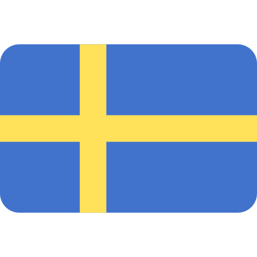 Swedish flag for footer on www.DANERV.com.